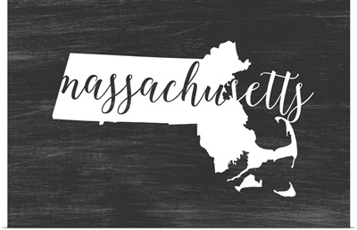 Home State Typography - Massachusetts