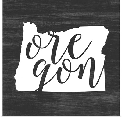 Home State Typography - Oregon