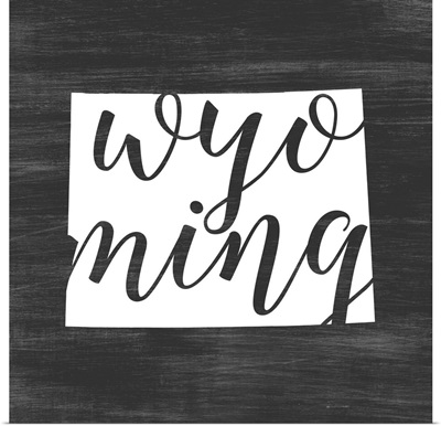 Home State Typography - Wyoming