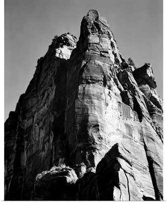 In Zion National Park, Vertical Of Rock Formation, From Below