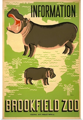 Information, Brookfield Zoo - WPA Poster