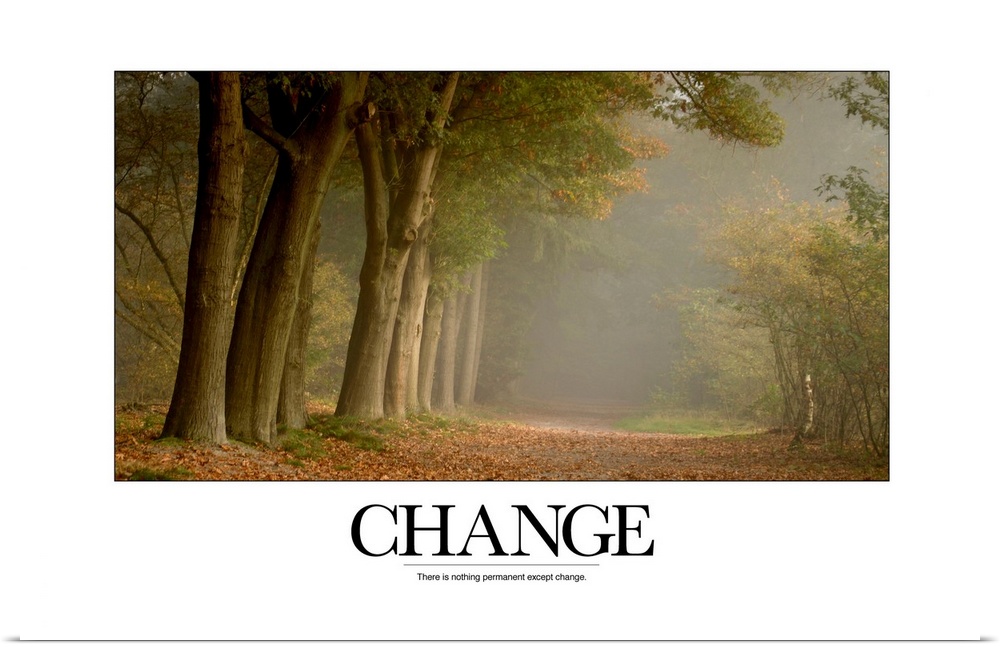 Change:  There is nothing permanent except change.