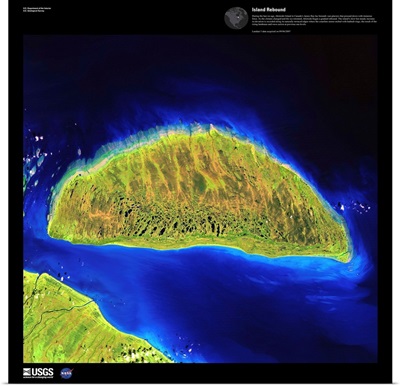 Island Rebound - USGS Earth as Art