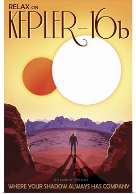Kepler-16b - JPL Travel Poster