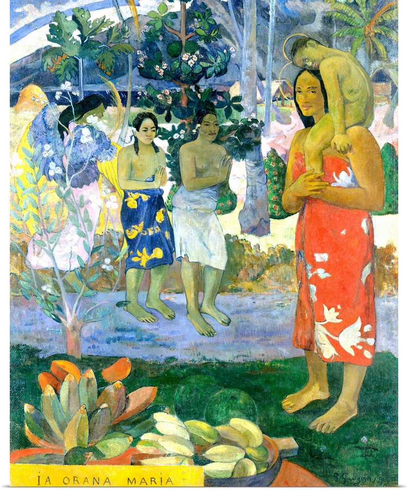 Before embarking on a series of pictures inspired by Polynesian religious beliefs, Gauguin devoted this, his first major T...