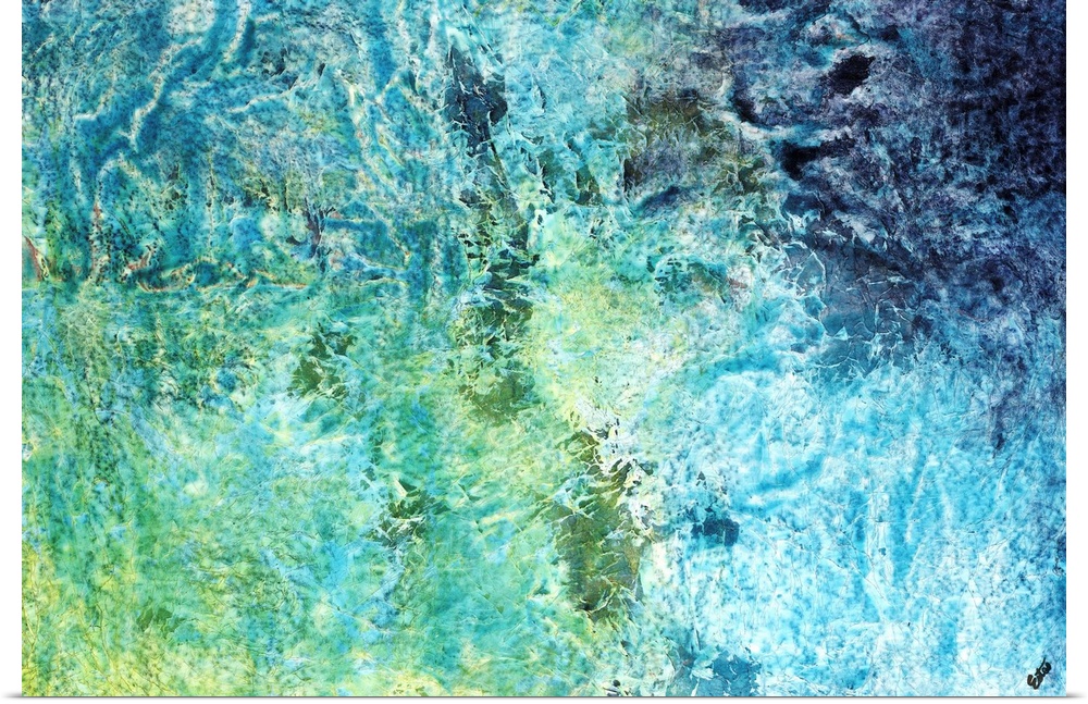 Contemporary abstract image of sea from above.