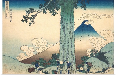 Mishima Pass in Kai Province, from the series Thirty-six Views of Mount Fuji