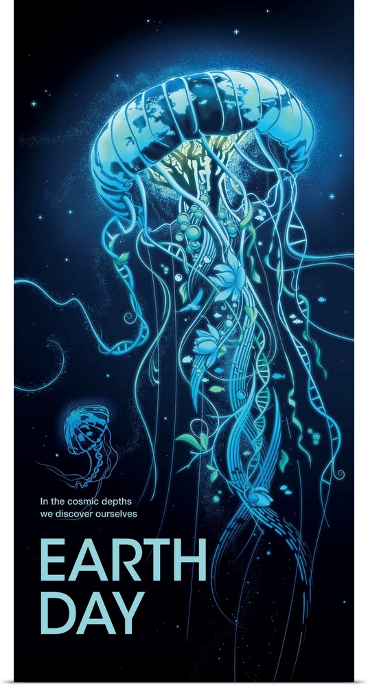 In the cosmic depths, we discover ourselves. Earth Day. Courtesy of NASA.