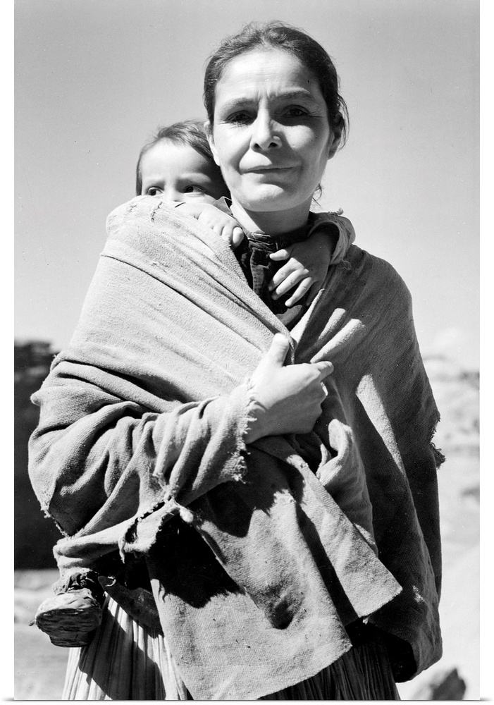 Navajo Woman and Child, Canyon de Chelle, Arizona