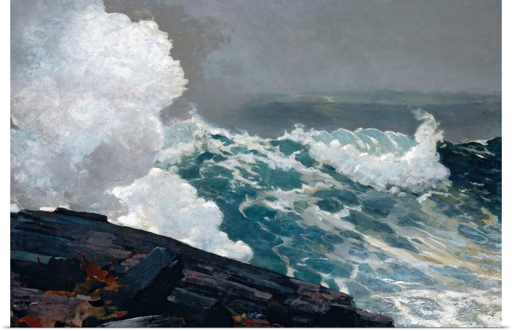 On the Maine coast, a nor'easter is a storm of exceptional violence and duration. When Homer first showed this canvas in 1...