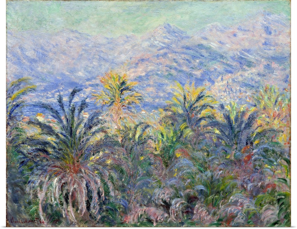 This canvas, like?The Valley of the Nervia, was painted during Monet's trip to the Italian Riviera in early 1884. The view...