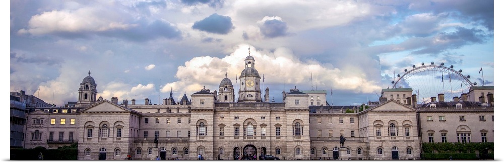 Panoramic view of Horse Guards building in London, England.