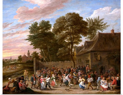 Peasants Dancing and Feasting