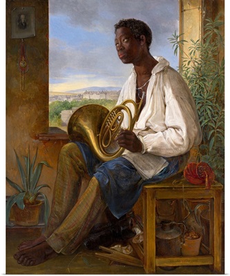 Portrait Of A Gardener And Horn Player In The Household Of The Emperor Francis I