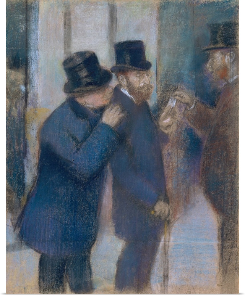 This study for an oil painting by Degas of 1878-79 (Musee d'Orsay, Paris) depicts the financier and collector Ernest May (...