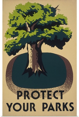 Protect Your Parks - WPA Poster