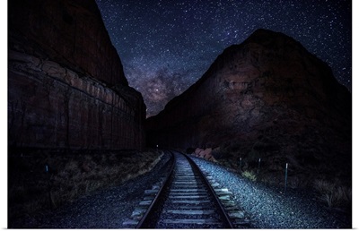 Railroad Tracks Near Arches National Park, Utah