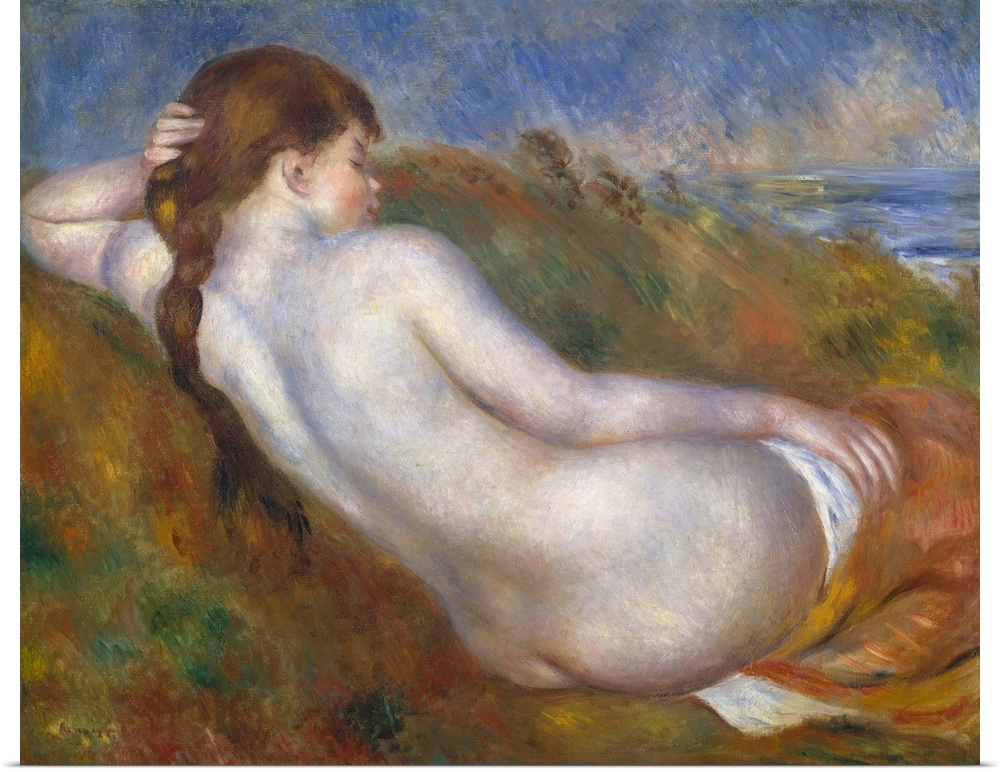 Nudes and the grand tradition of classical art preoccupied Renoir in the 1880s. In this painting, he paid homage to Ingres...