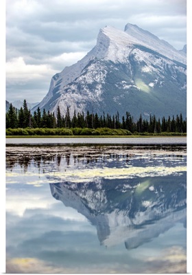 Reflection Of Mount Rundle On Vermilion Lakes, Banff National Park, Alberta, Canada