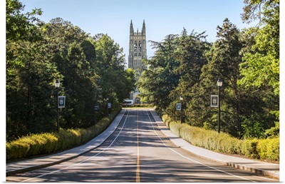 Road leading to Duke Chapel, Durham, North Carolina