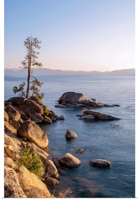 Rocky Shore, Lake Tahoe, California And Nevada