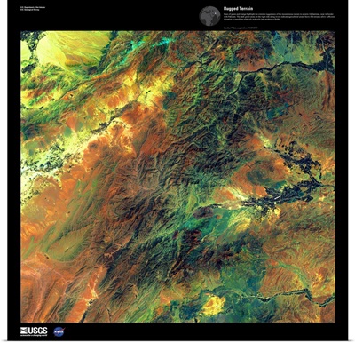 Rugged Terrain - USGS Earth as Art