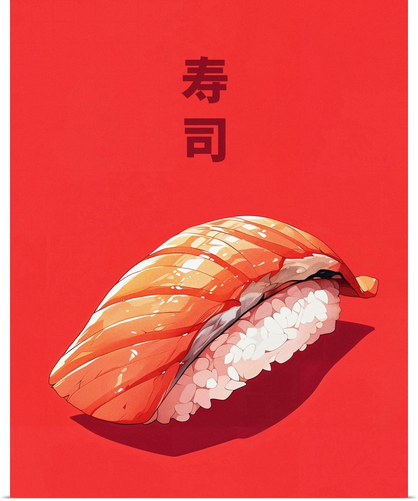 Salmon Sushi - Food Advertising Poster