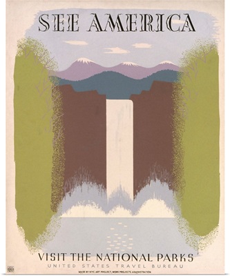 See America, Visit the National Parks - WPA Poster