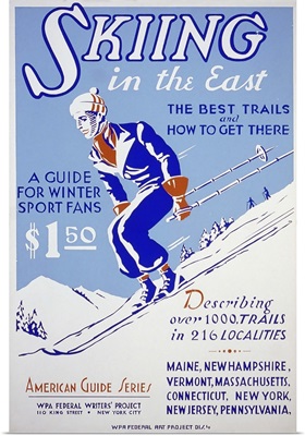 Skiing in the East - WPA Poster