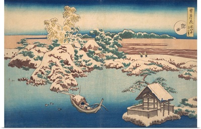 Snow on the Sumida River (Sumida), from the series, Snow, Moon, and Flowers (Setsugekka)