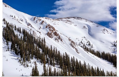 Snowy Mountainside in Colorado