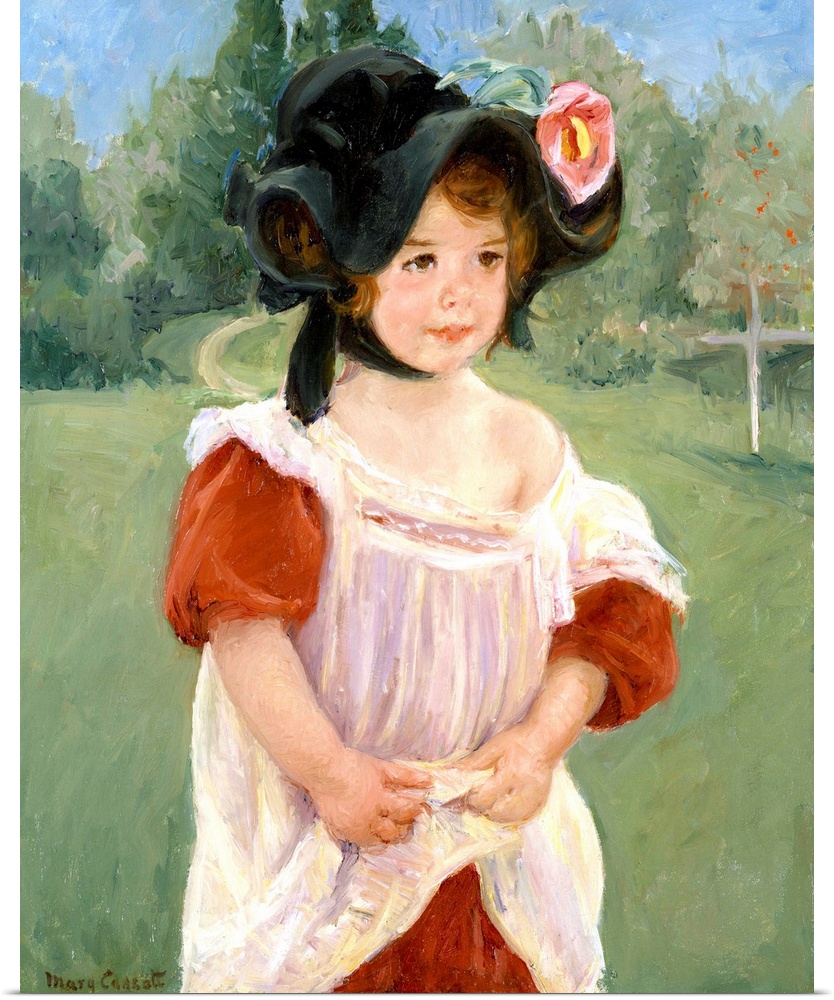 This is one of the many studies of young girls Cassatt painted around the turn of the century. Margot Lux, a child from th...
