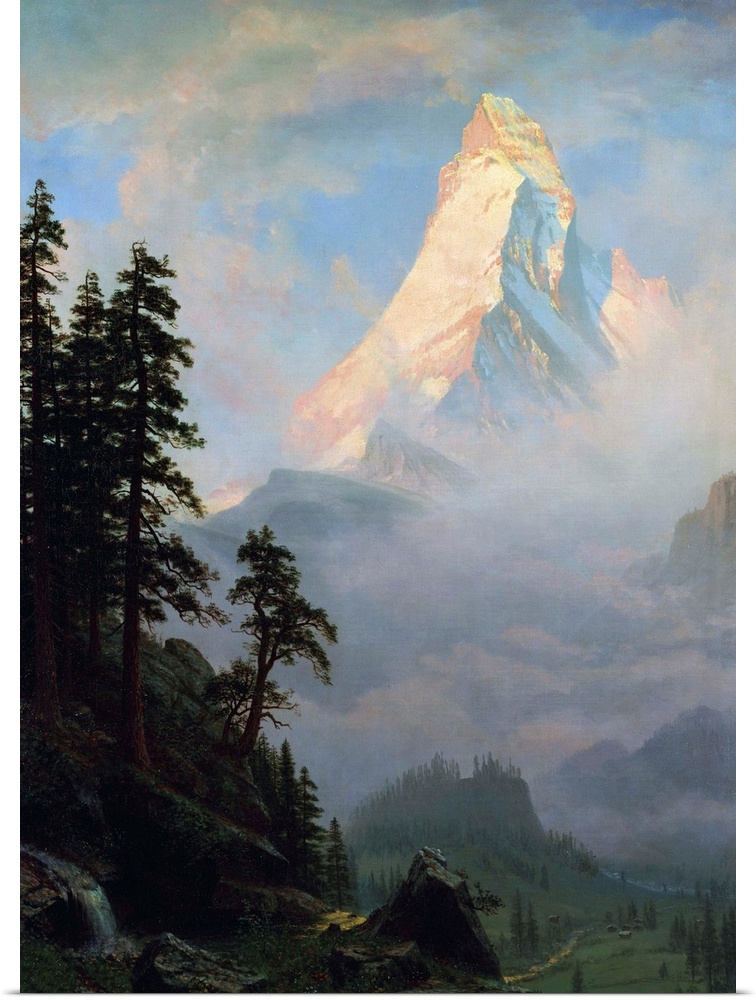 In the summer of 1856, during a four-year period of study in Europe, Bierstadt joined several American colleagues on a ske...