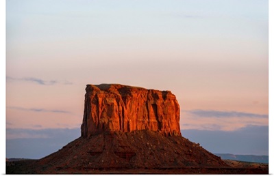 Sunset At Mitchell Butte, Monument Valley, Arizona