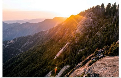 Sunset At Moro Rock Trail, Sequoia National Park, California