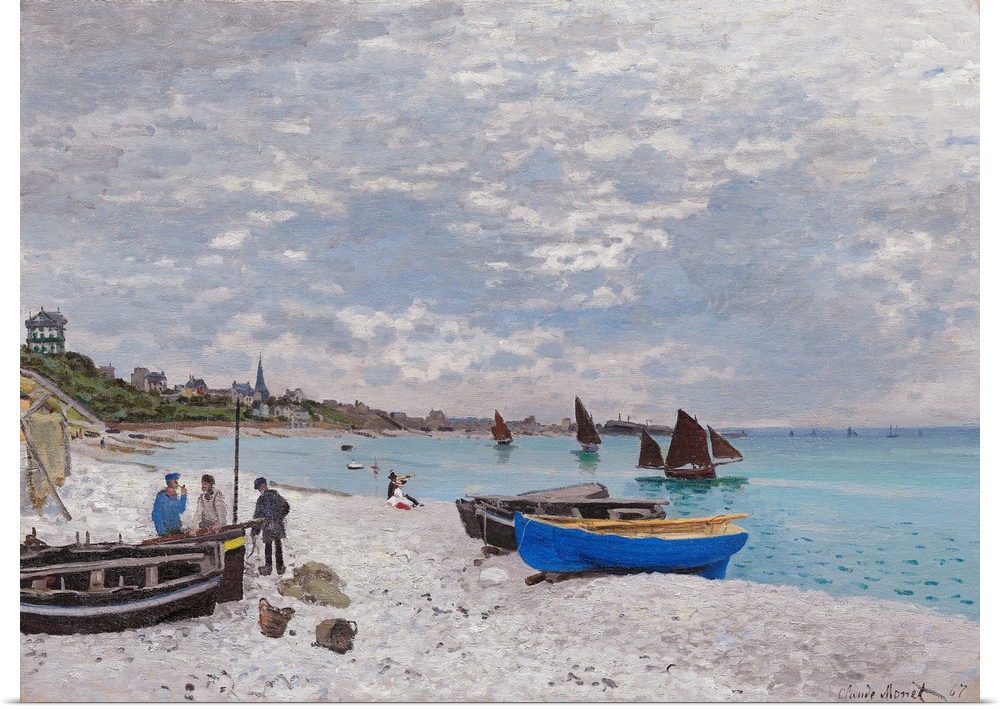 In the summer of 1867, Claude Monet stayed with his aunt at Sainte-Adresse, an affluent suburb of the port city of Le Havr...