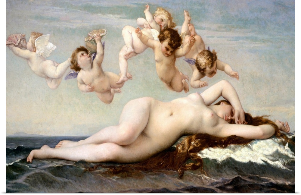 The first version of Cabanel's?Birth of Venus?(Musee d'Orsay, Paris) created a sensation at the Salon of 1863, which was d...