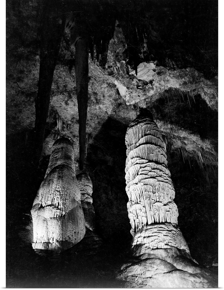 The Giant Dome, largest stalagmite thus far discovered. It is 16 feet in diameter and estimated to be 60 million years old...