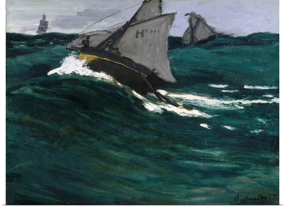 When this early seascape debuted at the 1879 Impressionist exhibition, one critic remarked that it was directly influenced...
