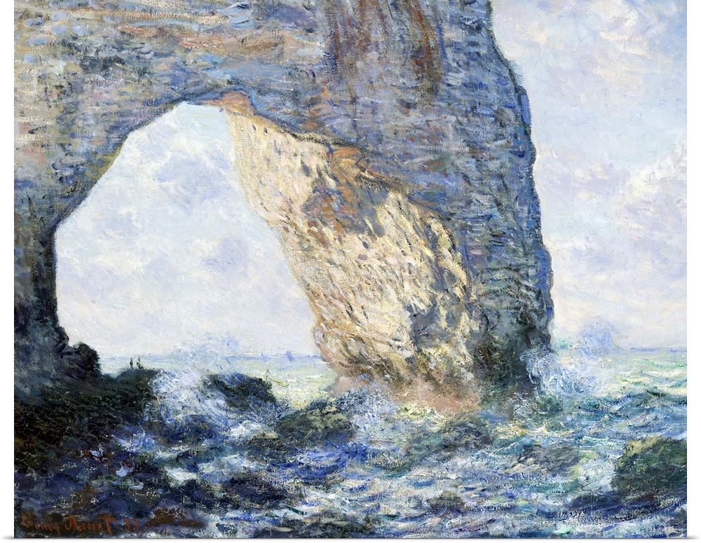 Monet spent most of February 1883 at Etretat, a fishing village and resort on the Normandy coast. He painted twenty views ...