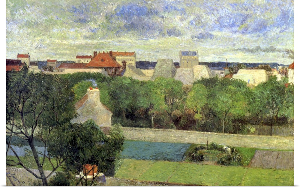 Paul Gauguin's The Market Gardens of Vaugirard (1879) famous painting.