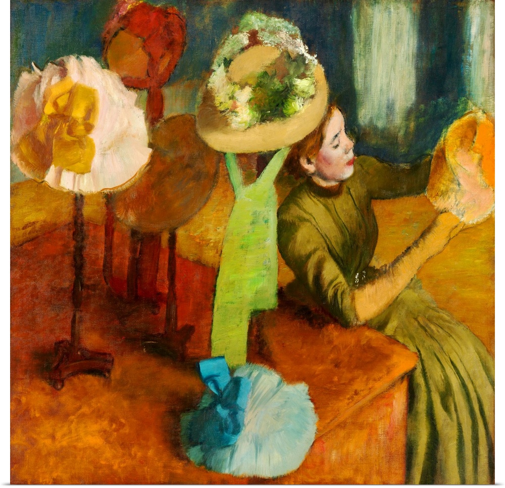 Of at least fifteen pastels, drawings, and paintings that Edgar Degas created on this subject during the 1880s, The Millin...
