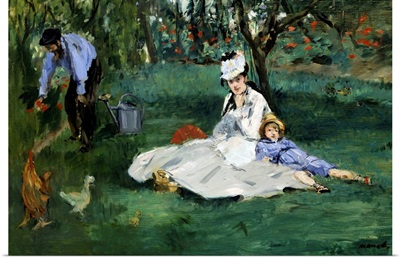 The Monet Family in Their Garden at Argenteuil