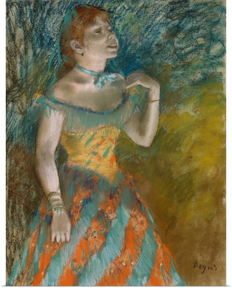 A sale catalogue of 1898 evocatively described the performer pictured in this pastel: Skinny and with the graceful moves o...