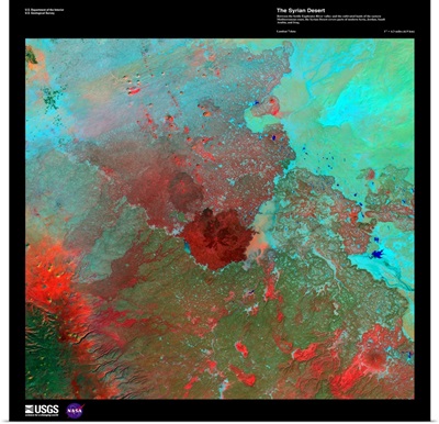 The Syrian Desert - USGS Earth as Art