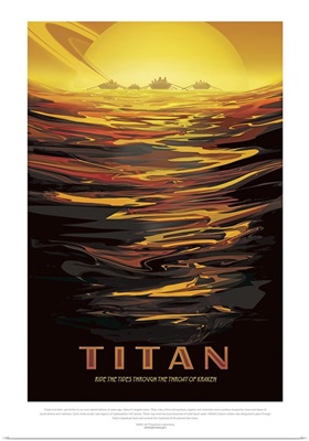 Titan - JPL Travel Poster