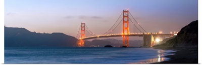 Twilight Golden Gate Bridge Panorama