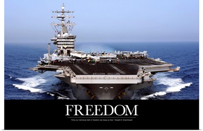US Navy Poster: USS Dwight D. Eisenhower
