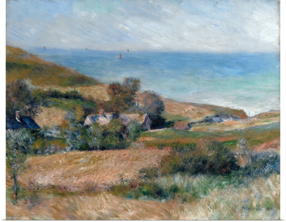 While a guest at the country house of Paul Berard, Renoir was captivated by the seaside views. This area of the Normandy c...