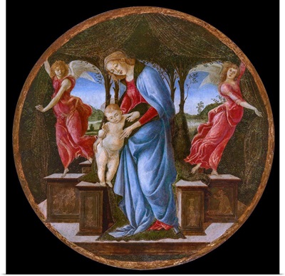 Virgin And Child With Two Angels